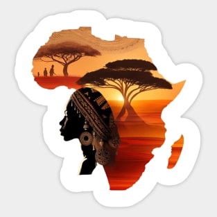 aboriginal african savannah Sticker